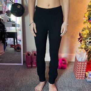urban outfitters black flare pants